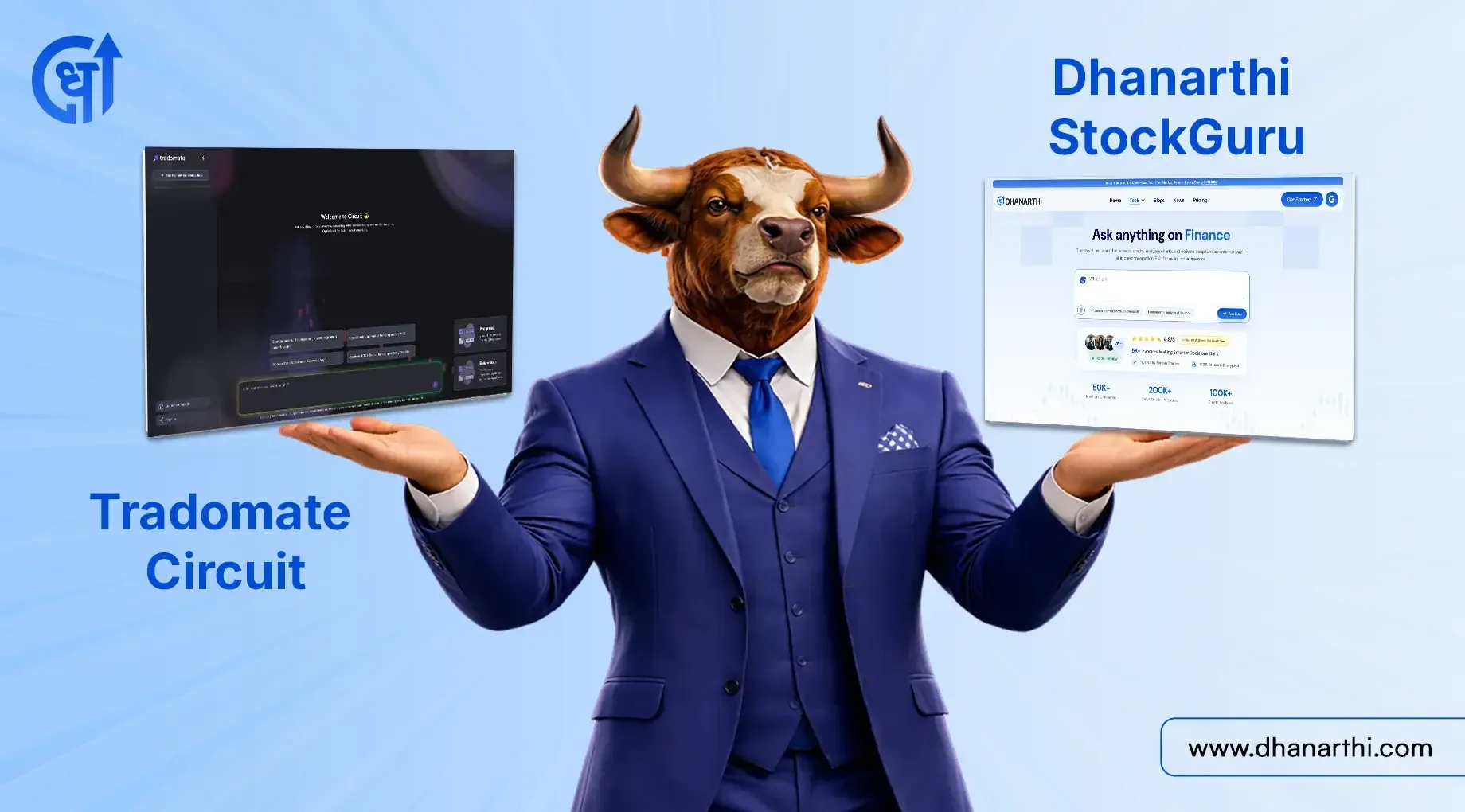 Tradomate Circuit vs Dhanarthi StockGuru